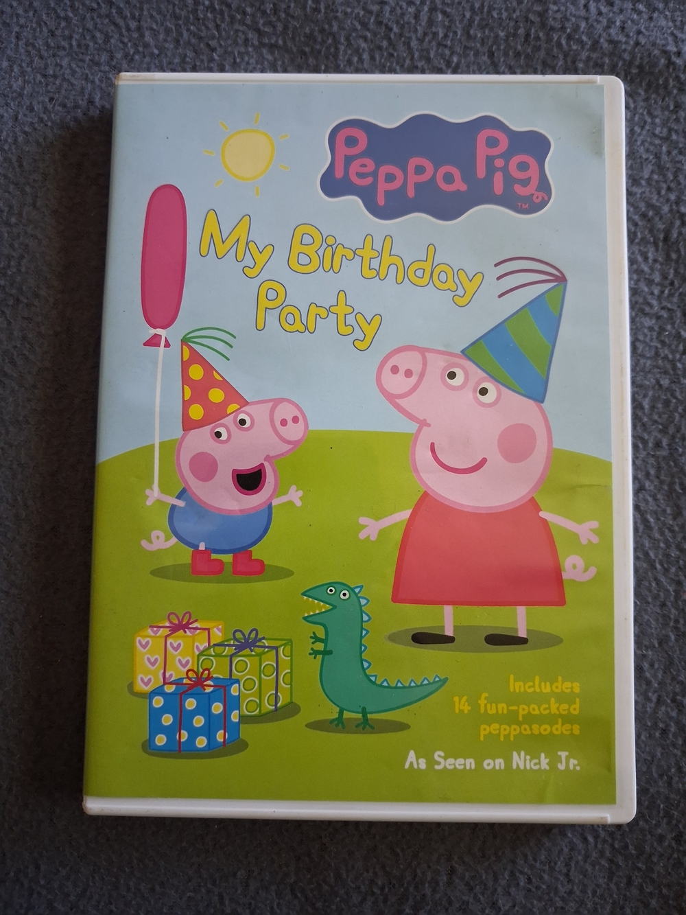 Peppa Pig Birthday Party DVD - Pink, Green, Blue